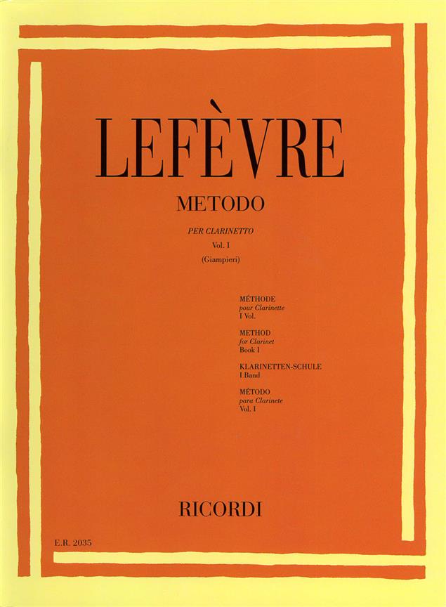 Metodo Per Clarinetto - Vol. I - Ed. A. Giampieri - cvičení pro klarinet